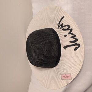 Juicy Couture Black and White Wide Brim Hat